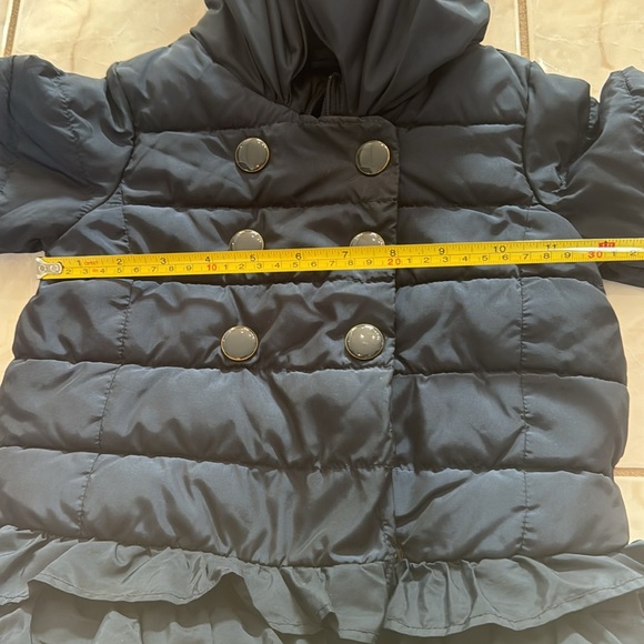 Navy Blue Ruffle GAP- Winter Coat Size 12-18 months - Picture 10 of 10